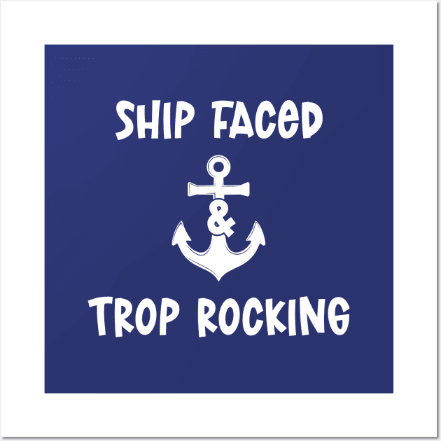 Ship Faced And Trop Rocking Wall Art by eighttwentythreetees